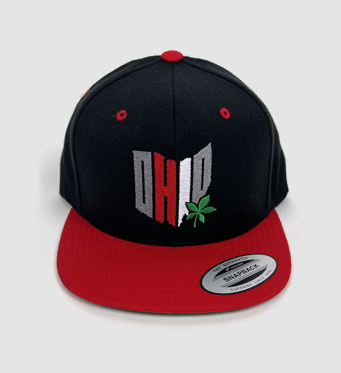 State of OH-IO Black/Red Snapback