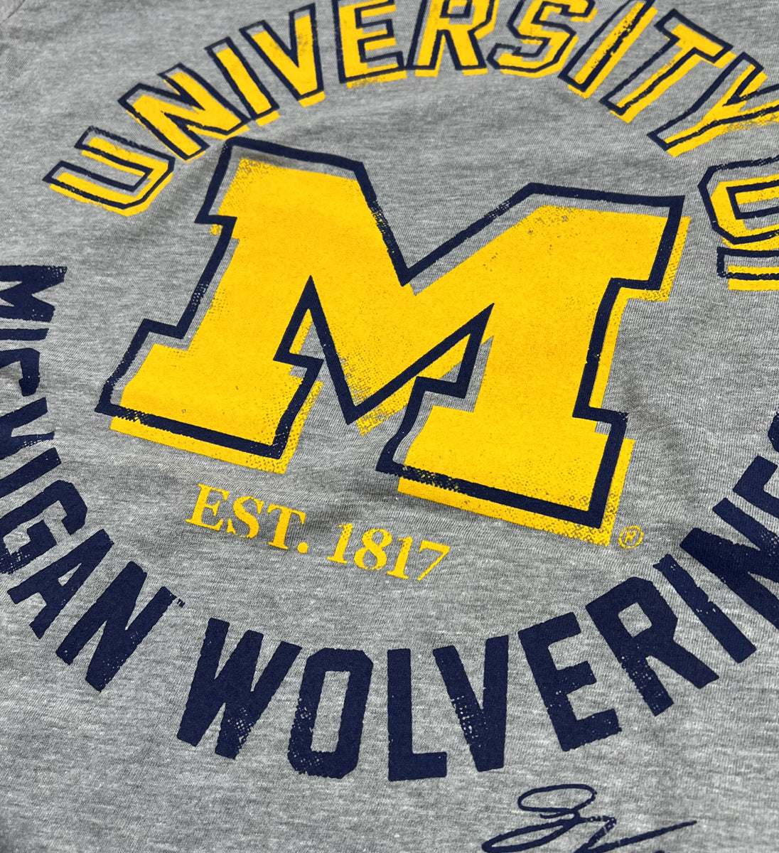 University of Michigan Grey Circle T shirt
