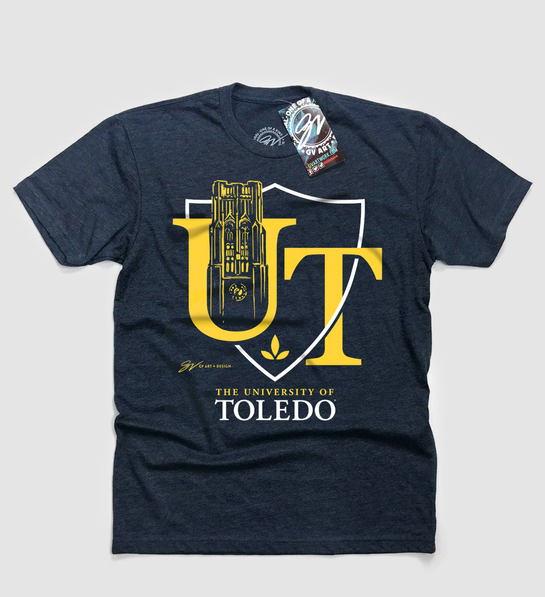 Navy UT Crest T shirt