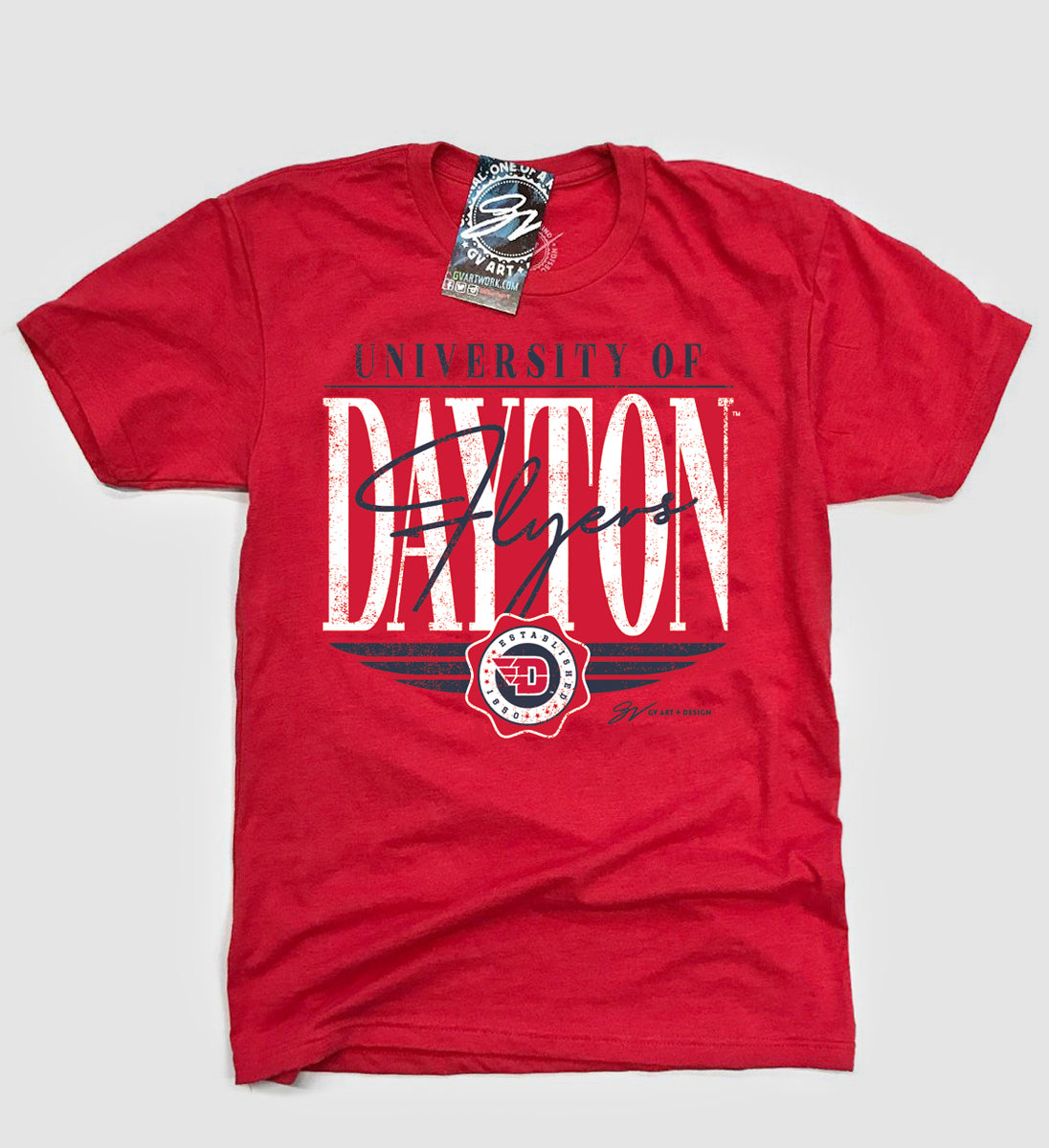 Dayton Flyers Overlap Type T shirt