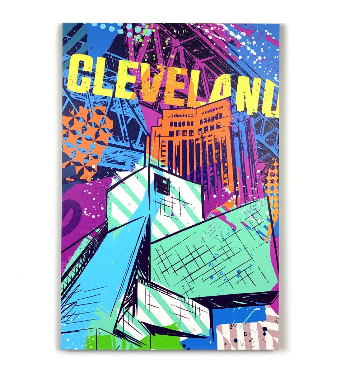 Vibrant Cleveland Rock Bridges Canvas Print