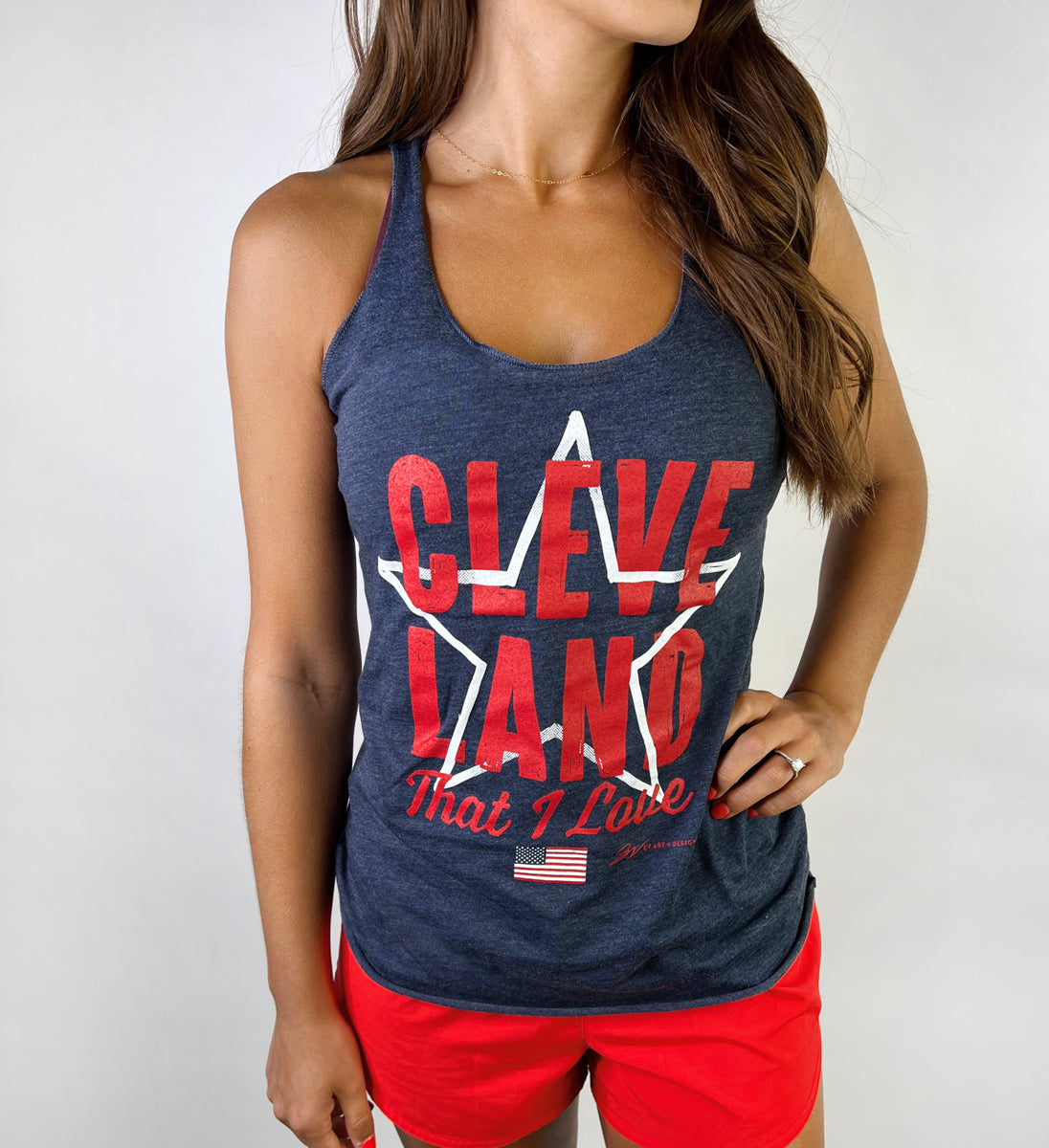 Womens Cleveland That I Love Star Tank