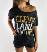 Womens Cleveland That I Love Cheetah Slouchy