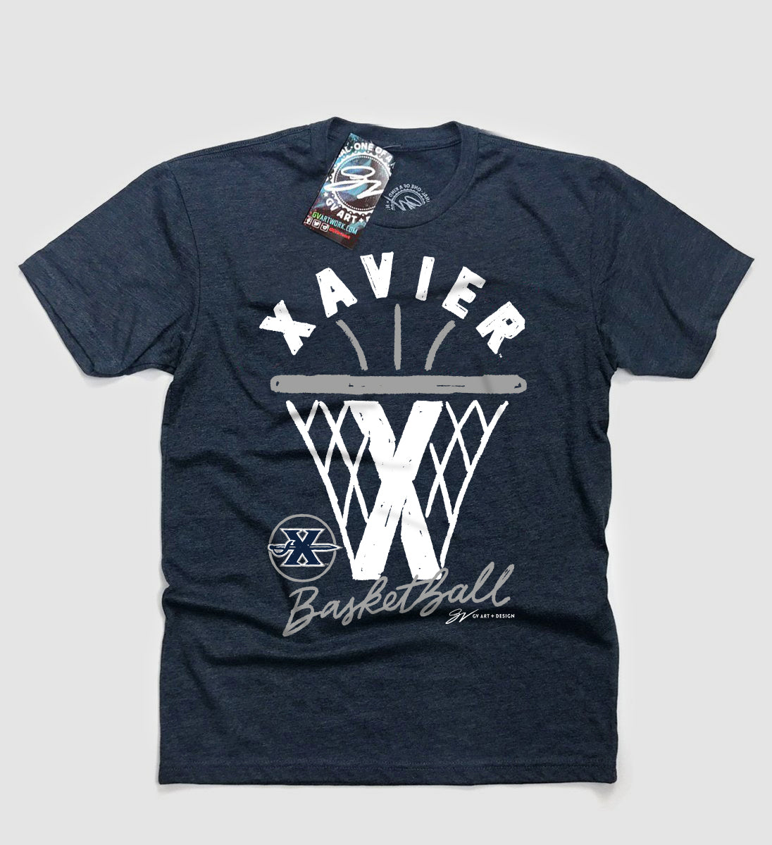 Xavier Basketball Net T shirt